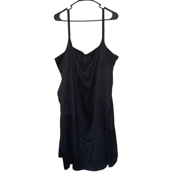 Eileen Fisher Dresses & Skirts - Eileen Fisher 100% Silk Crepe Back Satin Dress Purple Size XL Pockets Elegant